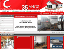 Tablet Screenshot of cidadeimoveismogi.com.br